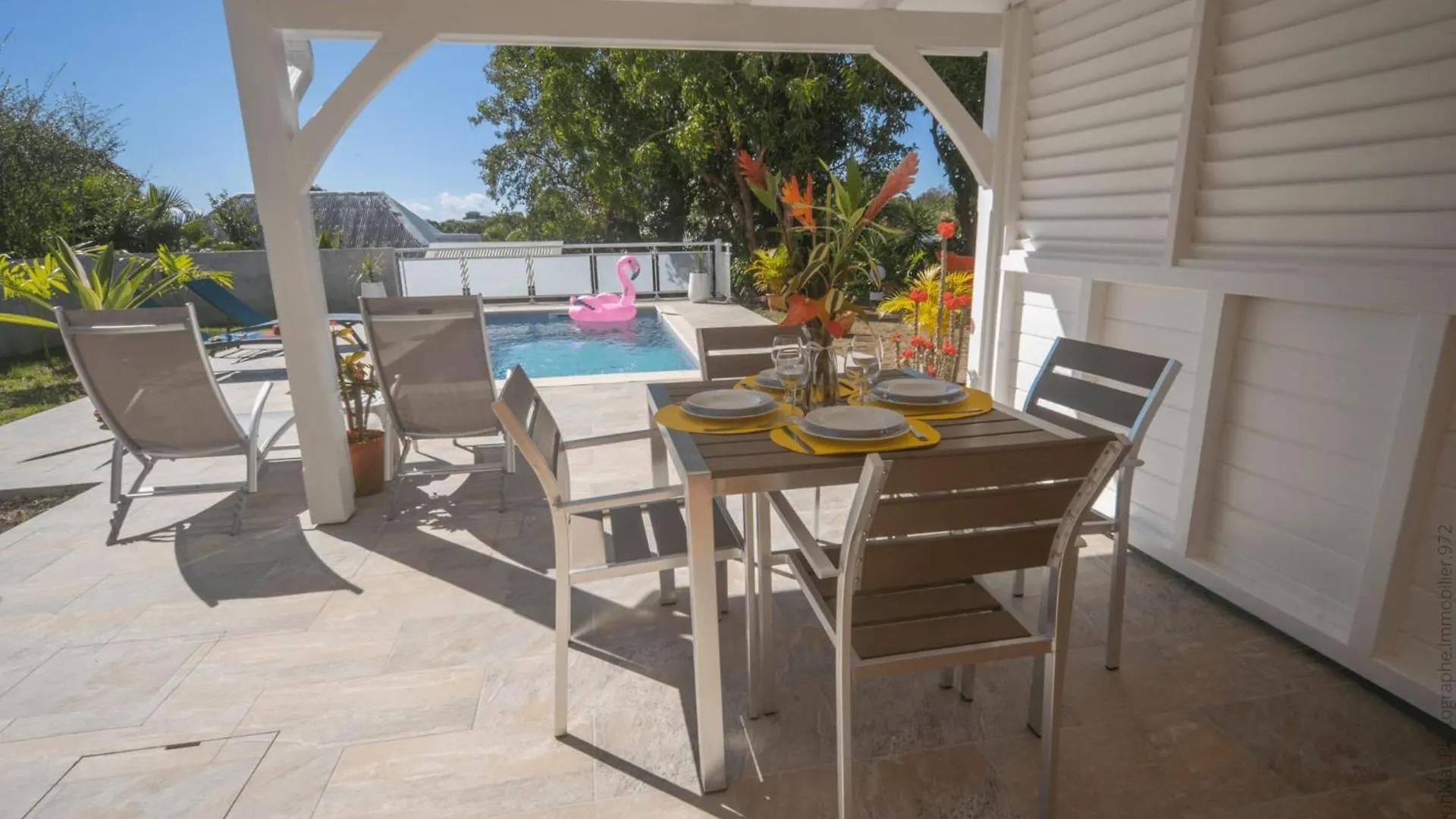 972A - Magnificent Ground Floor With Swimming Pool Apartment Le Diamant 0*,